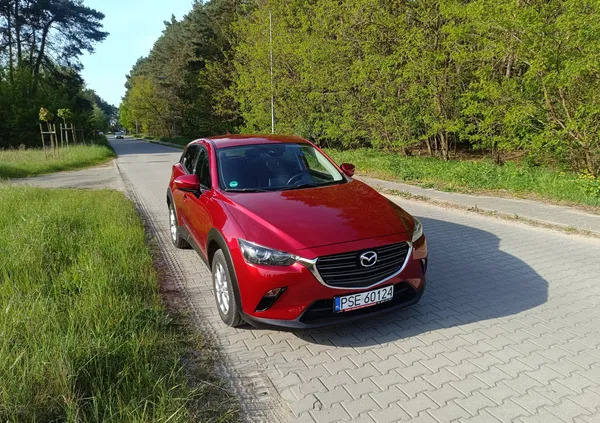 samochody osobowe Mazda CX-3 cena 72500 przebieg: 66000, rok produkcji 2018 z Śrem